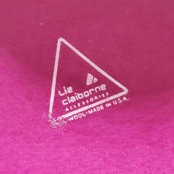 Vintage Liz Claiborne Felt Bowler Villager Hat in Fuschia - Picture 4 of 7